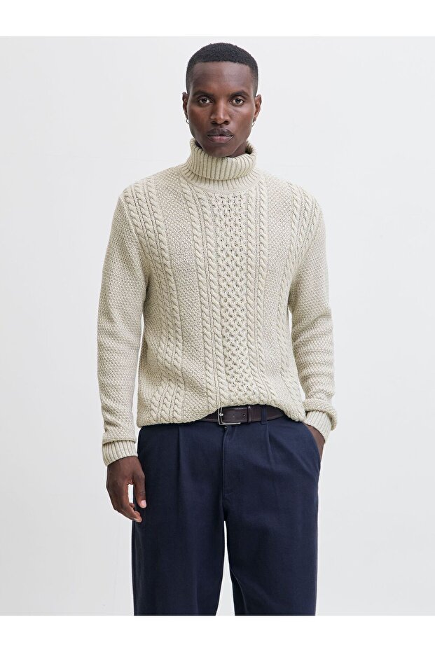 Rollkragenpullover Einfarbig Rollkragenpullover - 1