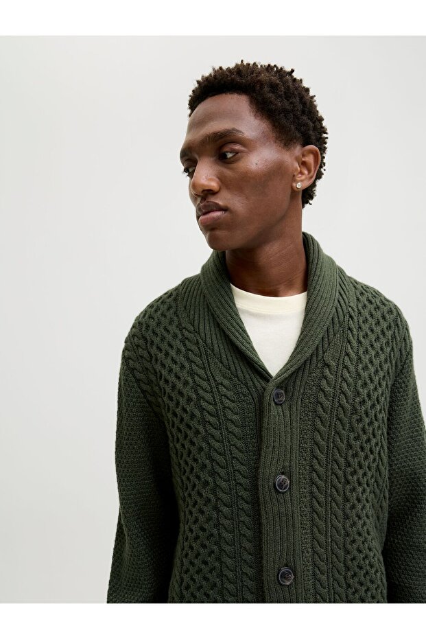 Strickjacke Einfarbig Strickjacke - 7