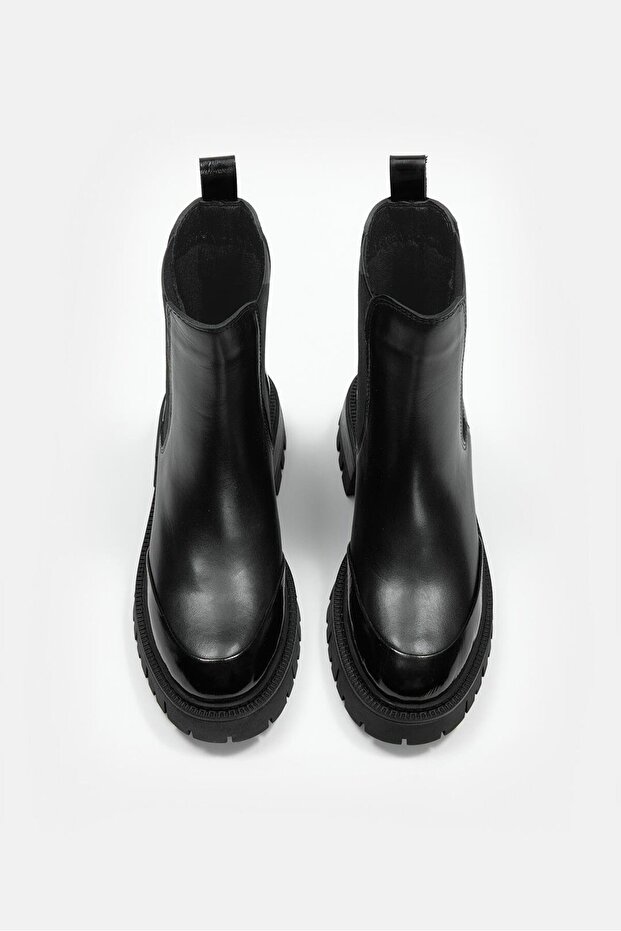 Somos Siyah Hakiki Deri Kadın Bot - 2