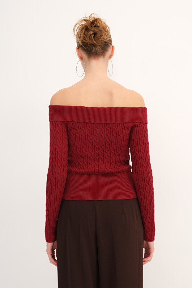 Çift Fermuarlı Triko Hırka H2933 - 6