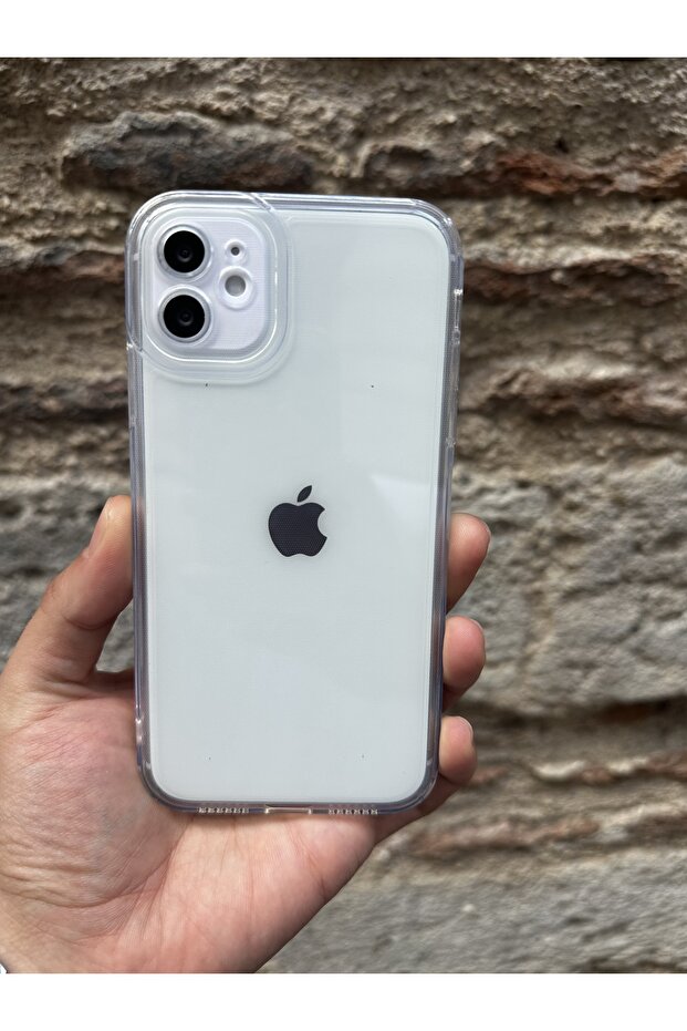 GIGIKIT Iphone 11 Uyumlu Kamera Korumalı Şeffaf Silikon Darbe Emici Telefon Kılıfı