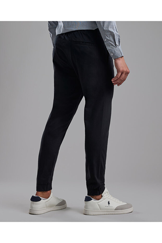 Solid Jogger Pants with Drawstring Waist - 5