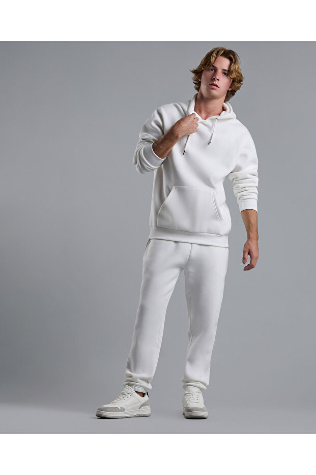 بنطال رياضي سادة مع خصر برباط - 1