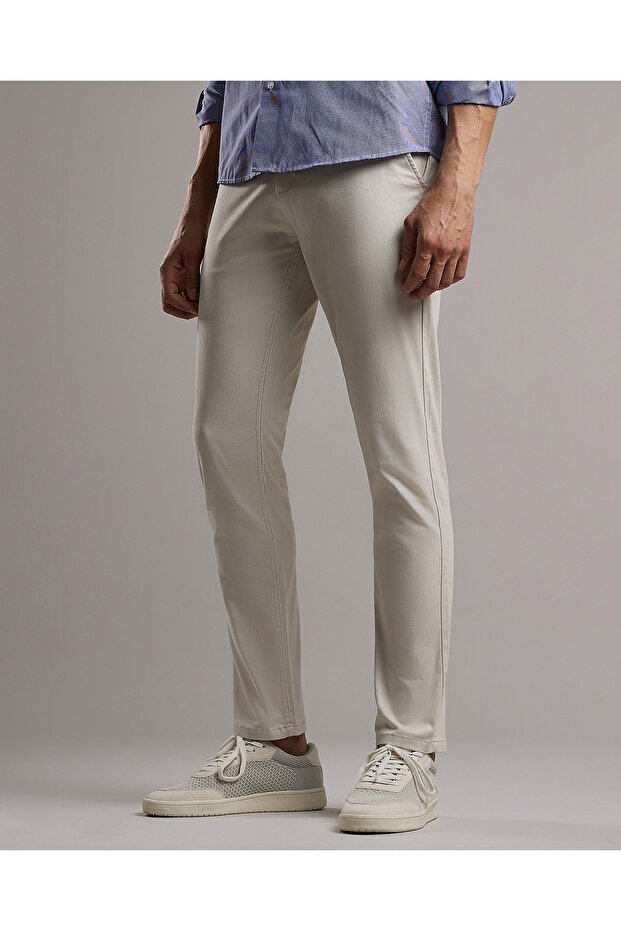Solid Relaxed Fit Pants with Button Closure - 3