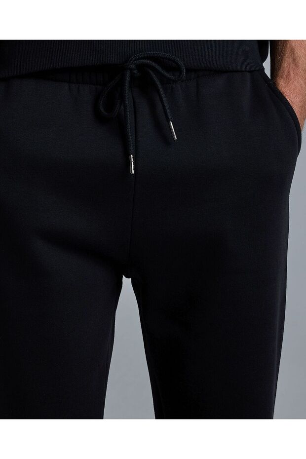 Solid Joggers with Drawstring Waist - 5