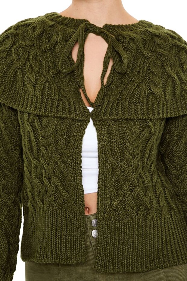 Saç Örgü Hırka - 5