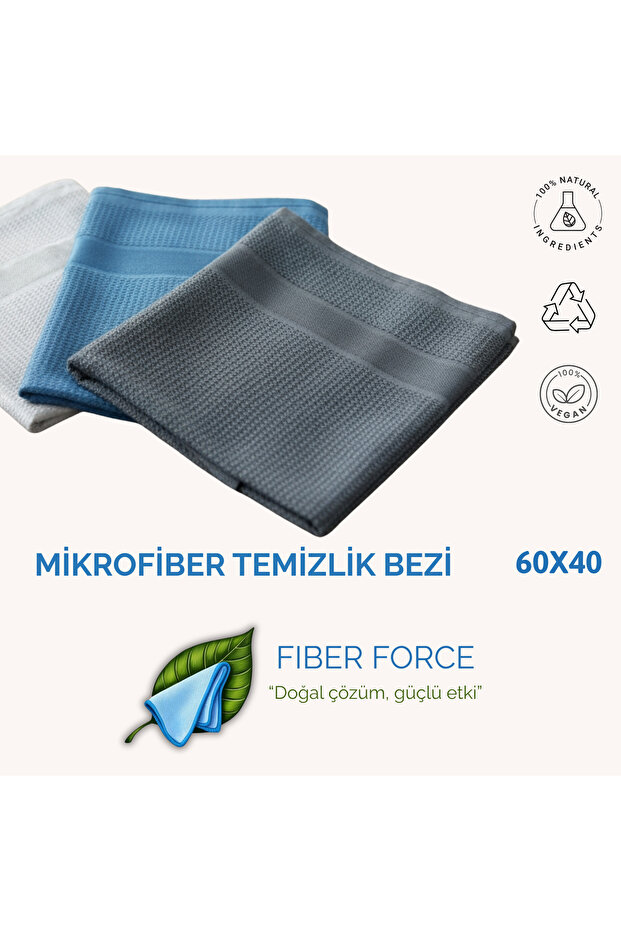 MİKROFİBER TEMİZLİK BEZİ 3lü - 3
