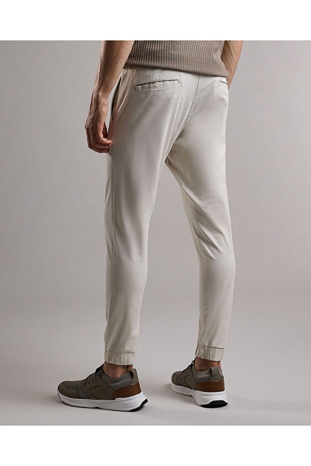 Solid Jogger Pants with Drawstring Waist - 4