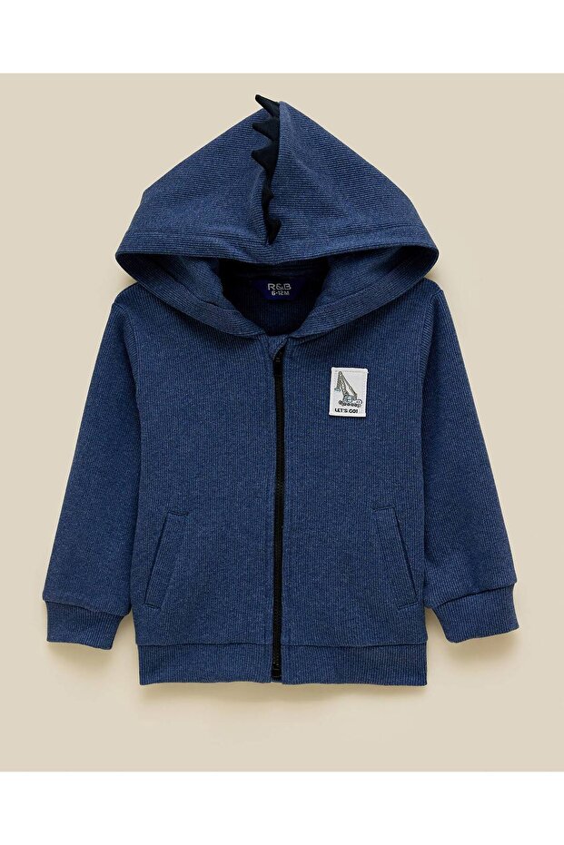 طقم جاكيت بغطاء رأس وبنطال رياضي - 2