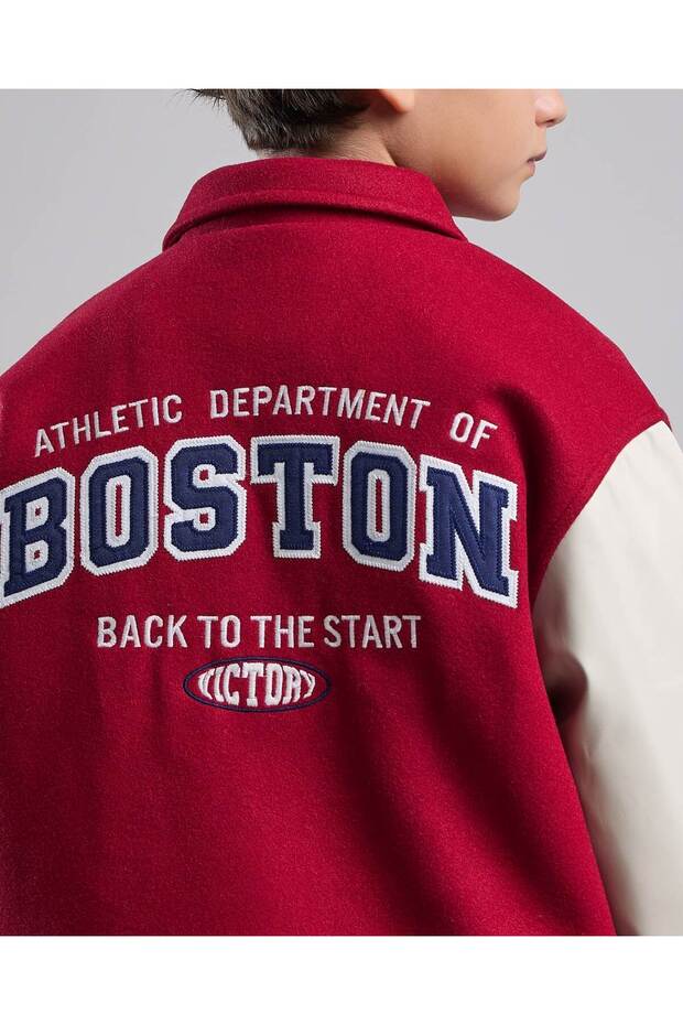 سترة جامعية مزينة بأزرار للإغلاق - 5