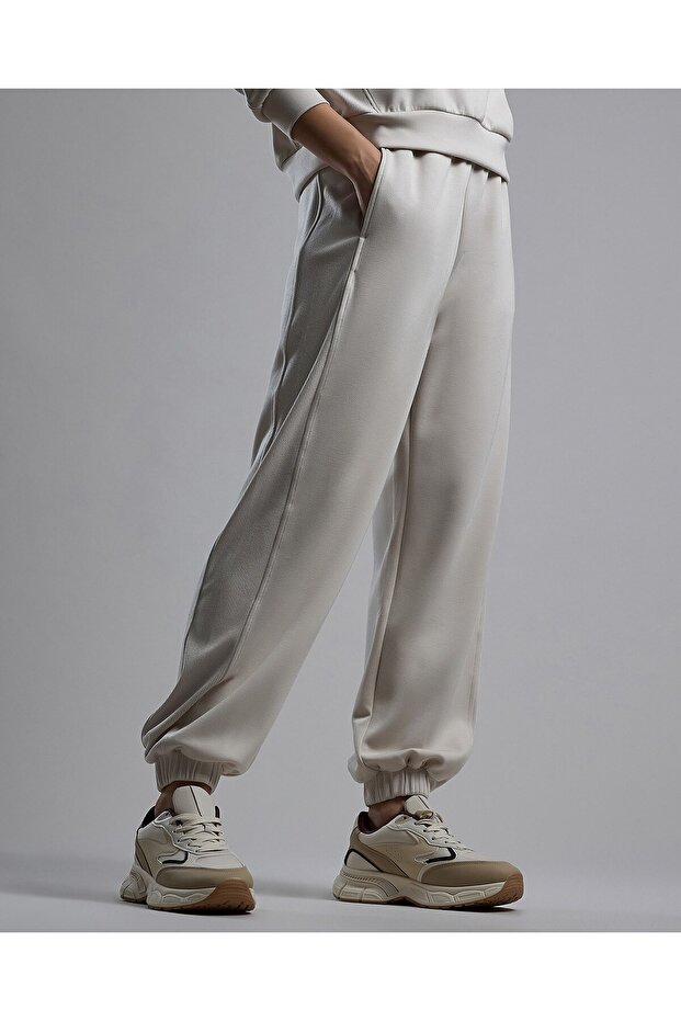 Solid Joggers with Drawstring Waist - 3