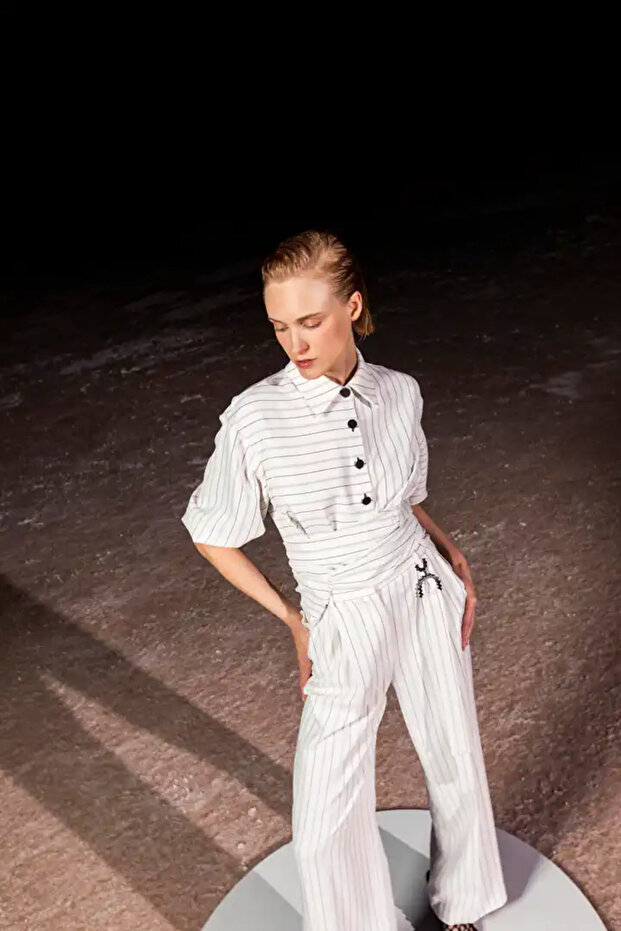 20215 Ekru Pantalon - 2