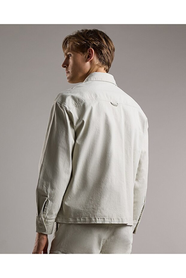 بنطلون كارغو سادة مع إغلاق بأزرار - 4