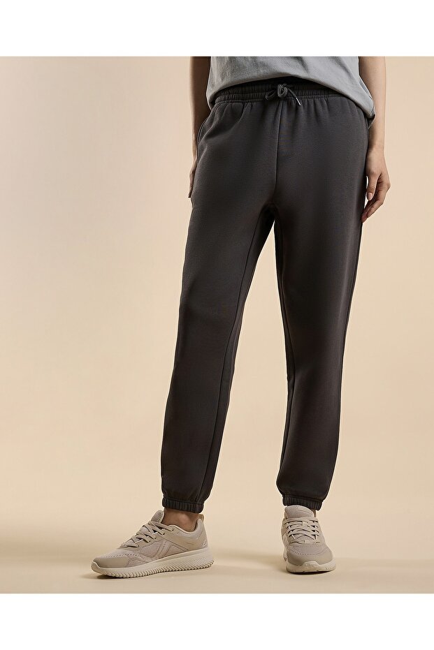 Solid Joggers with Drawstring Waist - 2