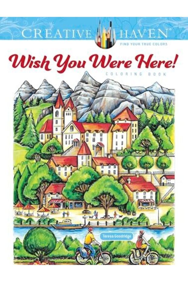 Creative Haven Wish You Were Here Coloring Book