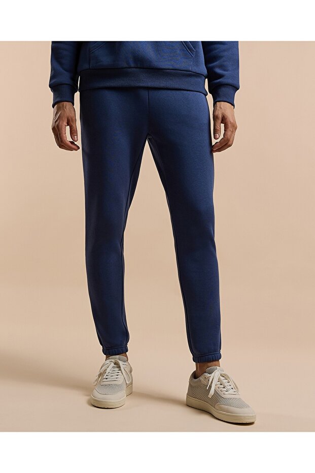 Solid Joggers with Drawstring Waist - 2