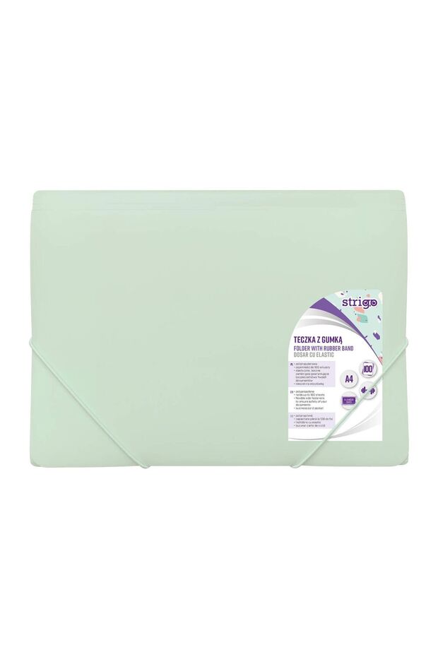 Mapa A4 cu elastic, pastel menta SF044 - 1