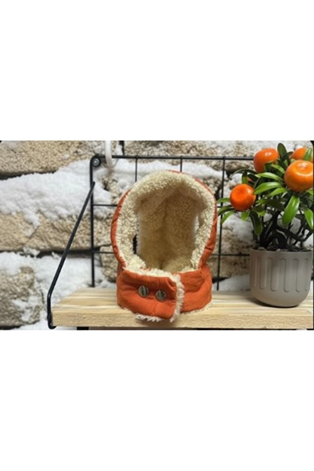 Orange Plush Dog Hat - for Small, Medium and Large Breeds
