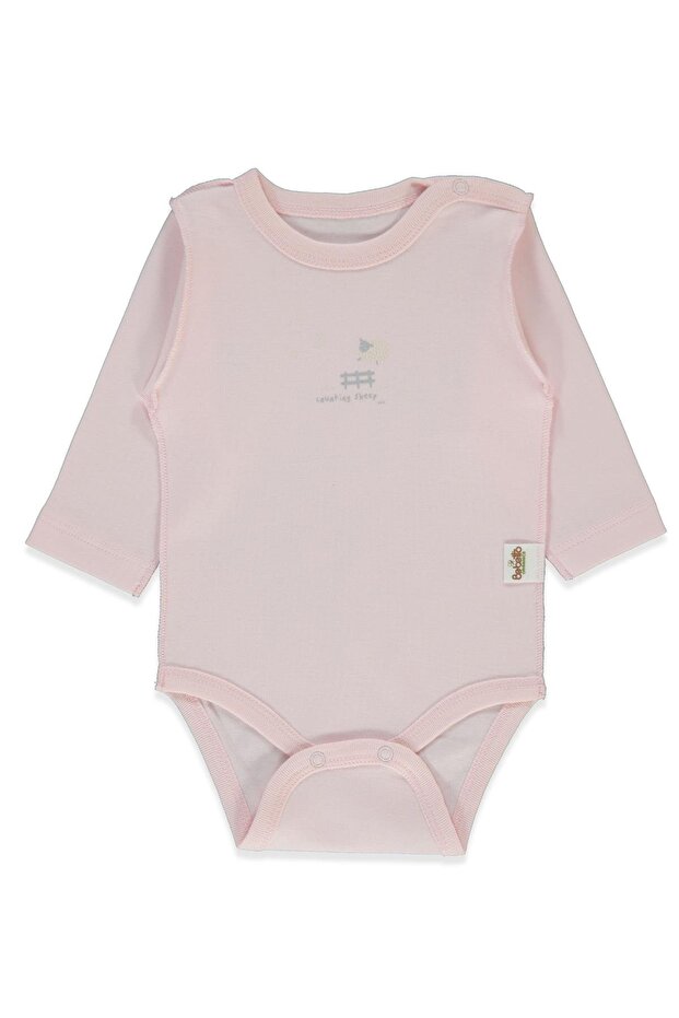 Organic Interlock Long Sleeve Body Ay (Organic Sleepy Sheepy) Pink