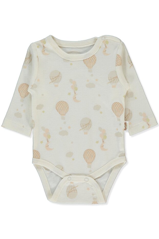 Organic Interlock Long Sleeve Body Ay (Organic Born with Love) Dark Ecru