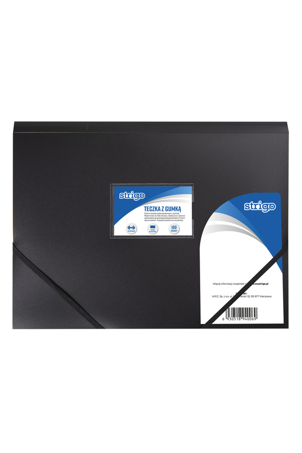 Elastic a4 folder, black sf025