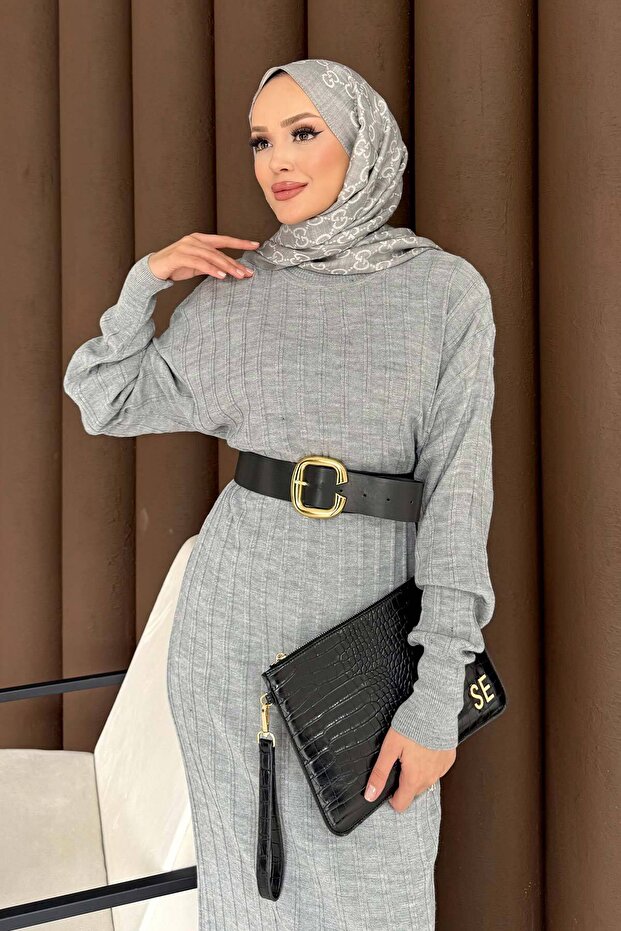 Triko Elbise 70-2404 - 6