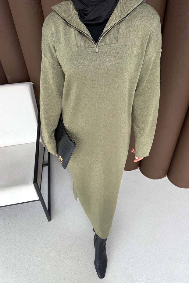 Simli Triko Elbise 32-7510 - 8