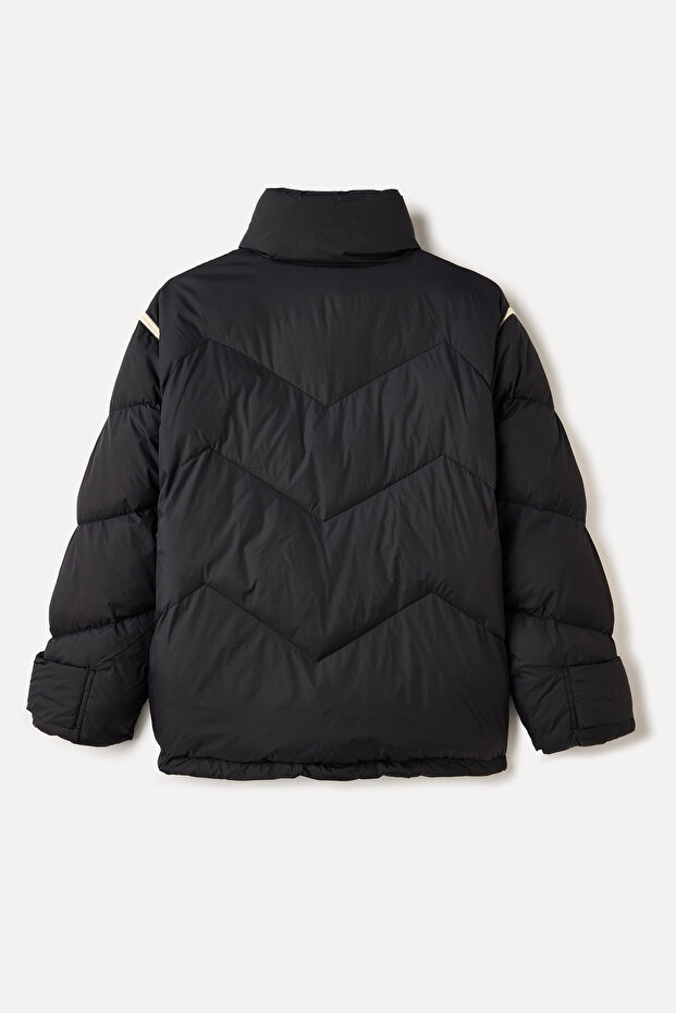 DİK YAKA PUFFER MONT - 2