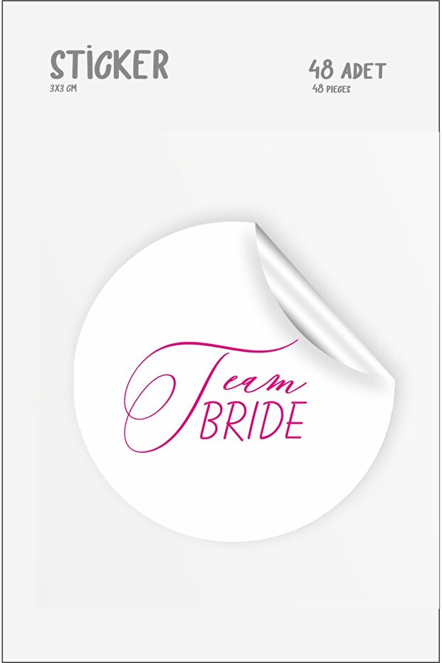 Team Bride Sticker 3 cm - 2