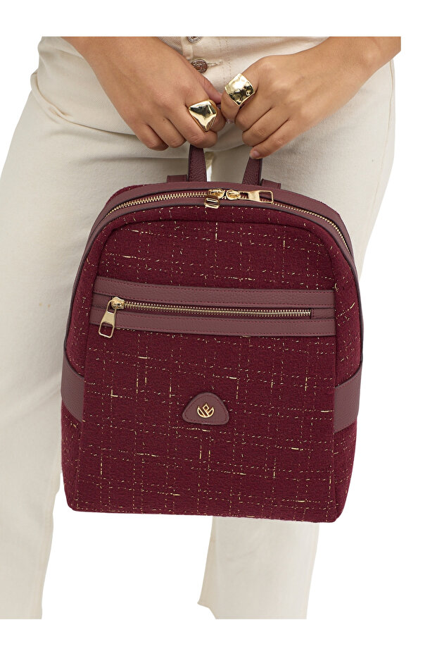 حقيبة ظهر نوفا من الجلد التويد - 4