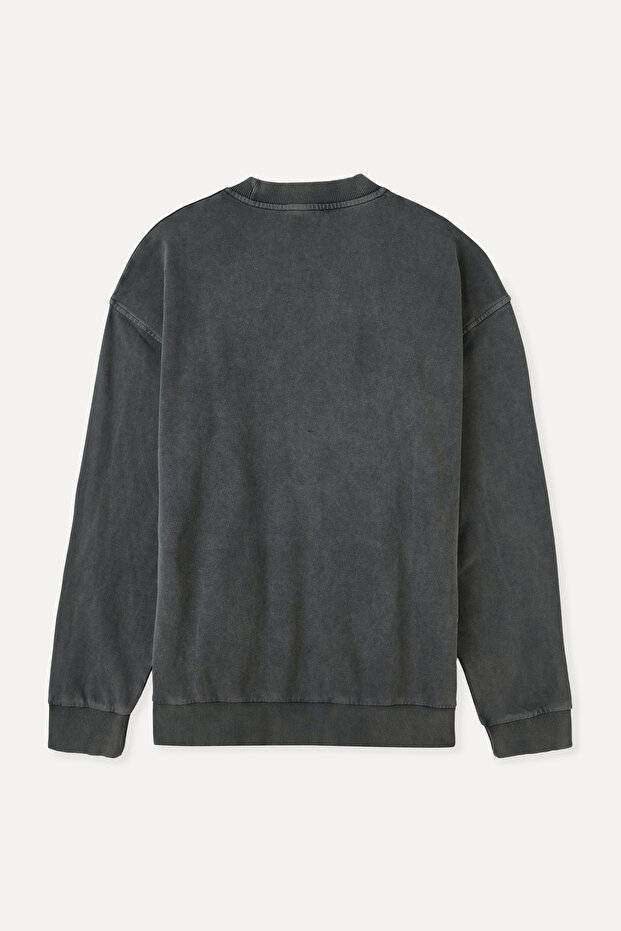 KANGURU CEPLİ OVERSIZE SWEATSHIRT - 4