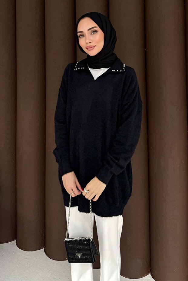 Taşlı Triko Tunik 70-2467 - 5