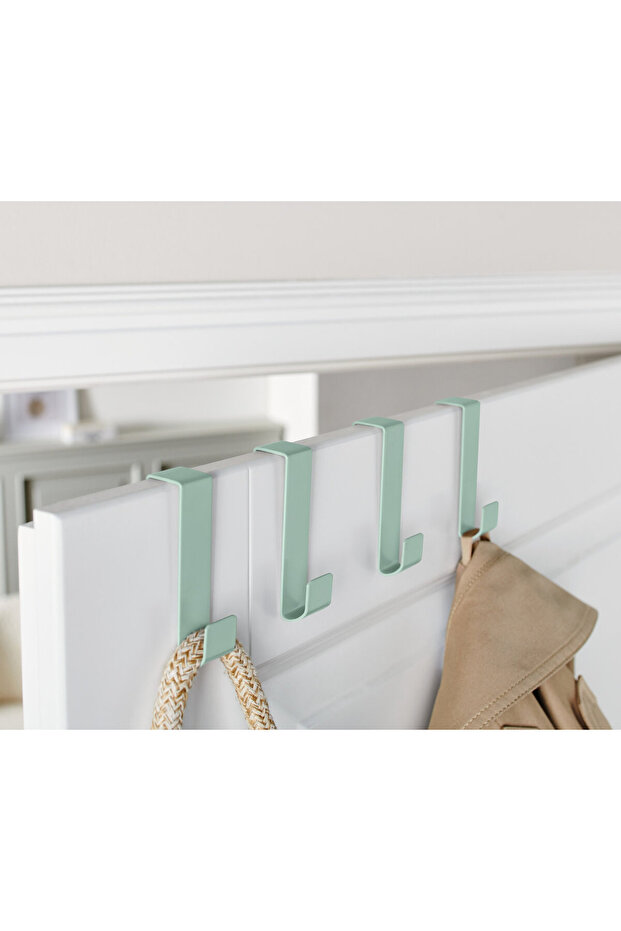 Kapı askısı, 4 Adet, Metal, Yeşil - 2