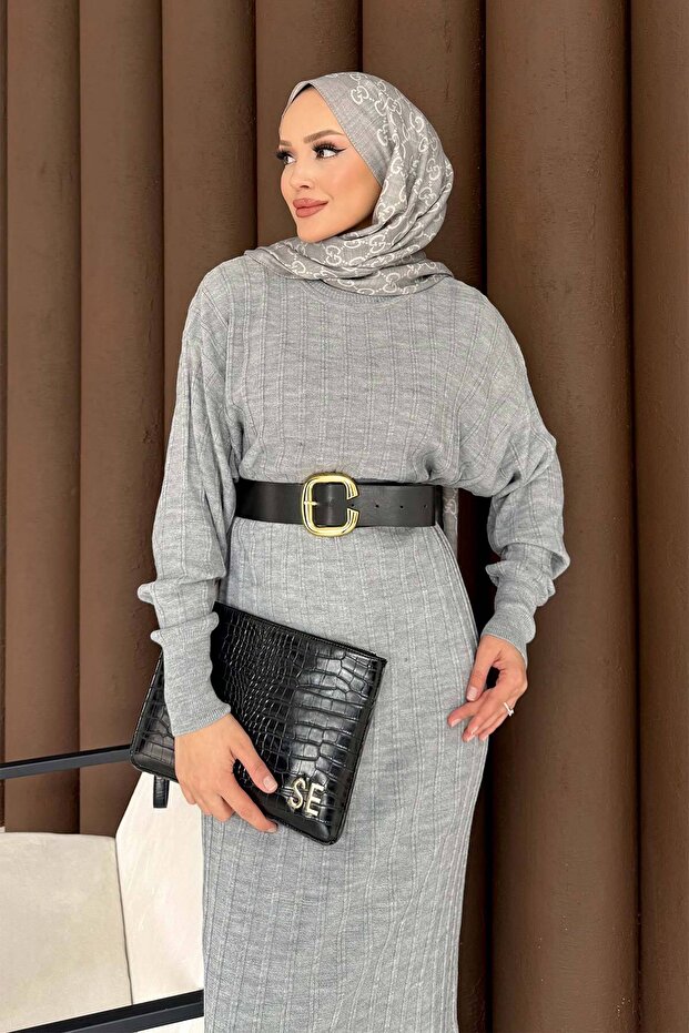 Triko Elbise 70-2404 - 5