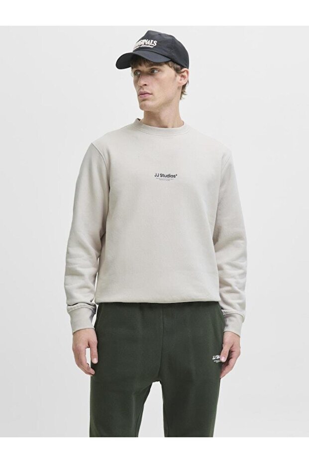 JJESOHO Sweat Crew Neck NOOS – Bisiklet Yaka Basic Erkek Sweatshirt, Rahat Günlük Model - 1