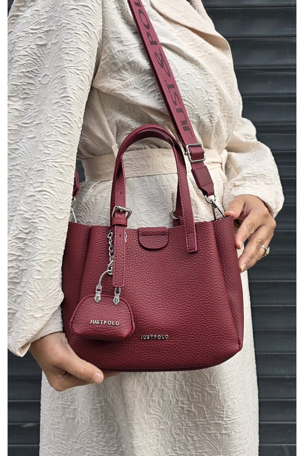 Women's New Season 3 Compartment Soft Leather Adjustable Cross Strap Shoulder Bag