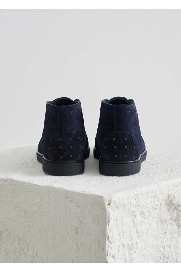 Coe Lacivert Renk Süet Bot - 6