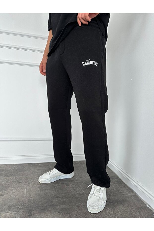Black California Lettering Tracksuit