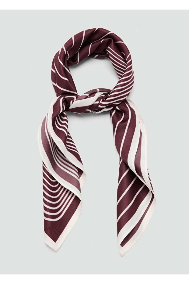 Saten kareli fular - 3