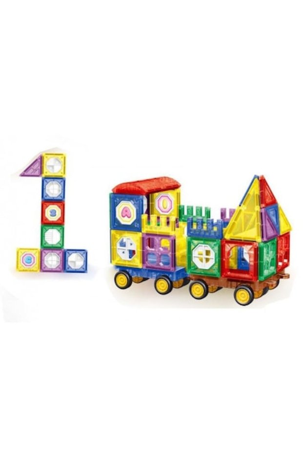 set de construcție magnetic cu 72 de piese