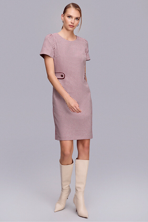 1789 Dress Geometric Pattern - 1