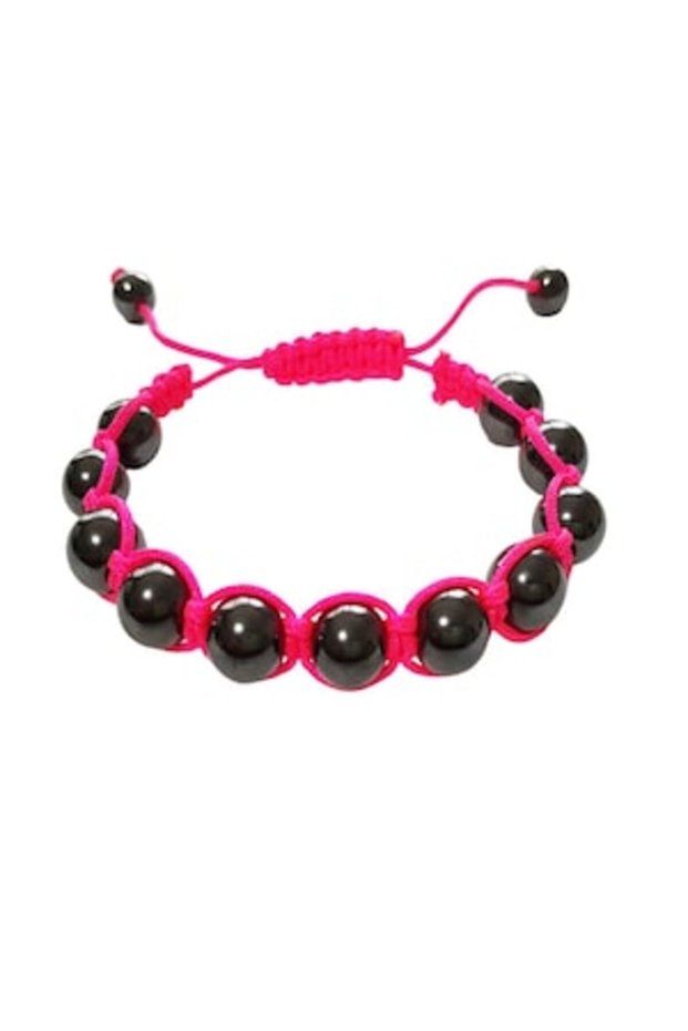 Hematite Stone Bracelet, Pink