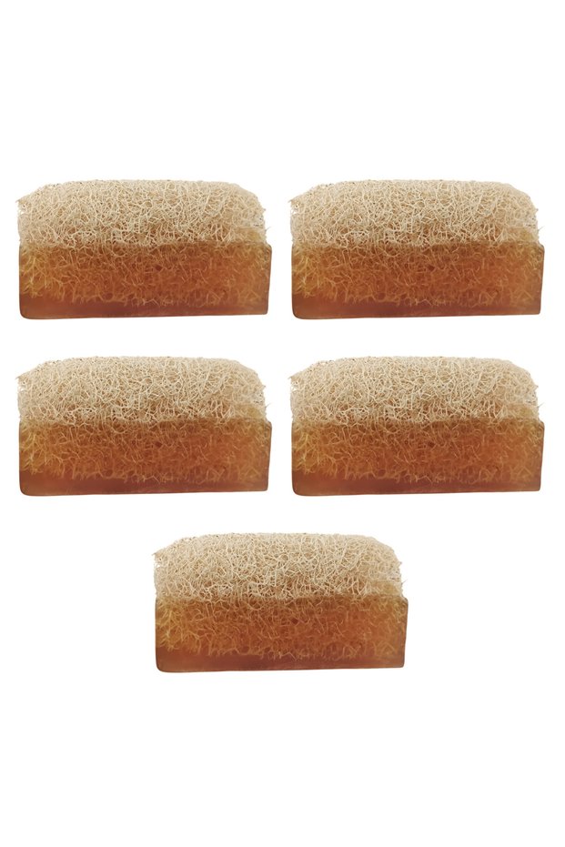 Set of 5 Pumpkin Fiber and Nettle Soap (Peeling Effect)