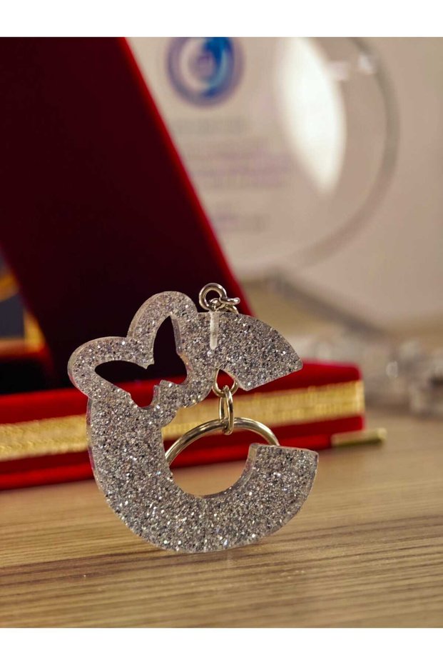 Letter Keychain Model Epoxy Resin Gift Product
