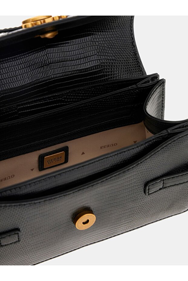 Sibel Python Patterned Mini Clutch Bag - 5