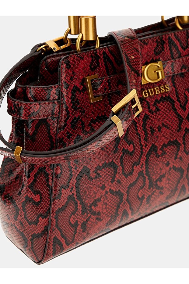 Sibel Python Patterned Handbag - 5