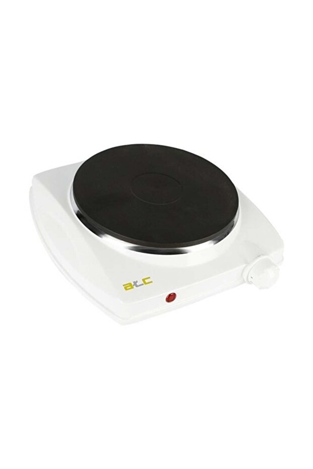 موقد كهربائي فردي بقوة 1500 واط H-HP0701S (أبيض) — سطح من الحديد الزهر، منظم حرارة قابل للتعديل