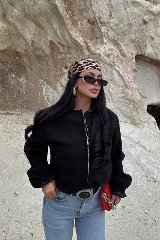 Premium Kaşe Bomber Ceket - 4