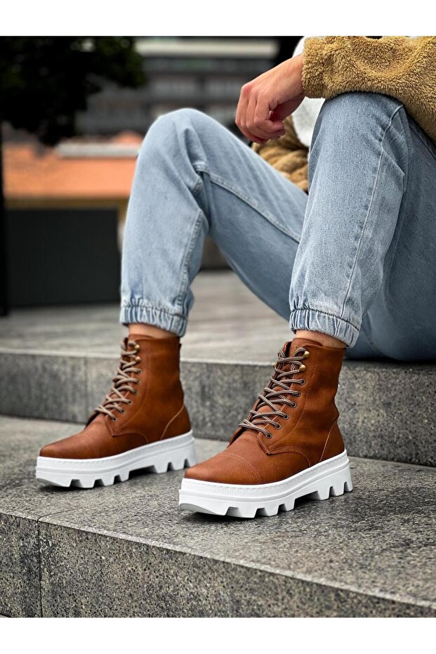 Knack Yüksek Taban Ayakkabı B-023 Taba - 3