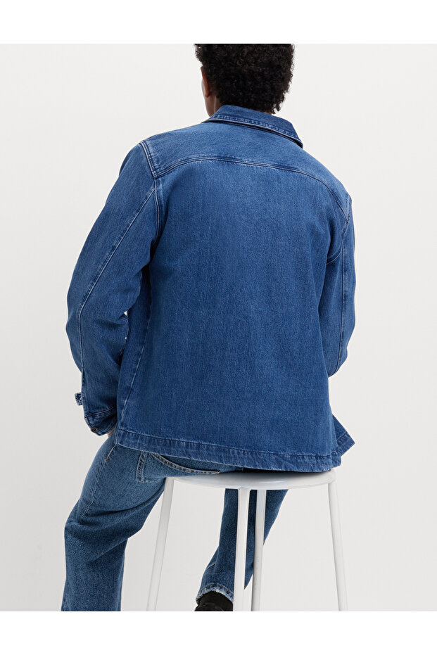 Denim Gömlek Ceket - 4